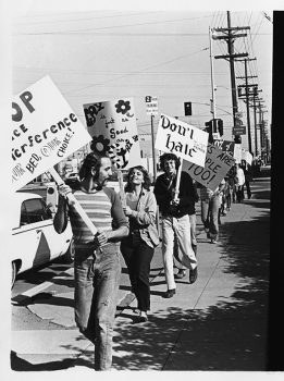Picket line at SDPD, 1971